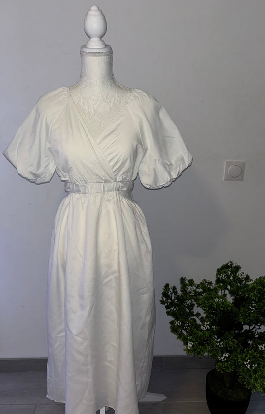 Robe nouée blanche